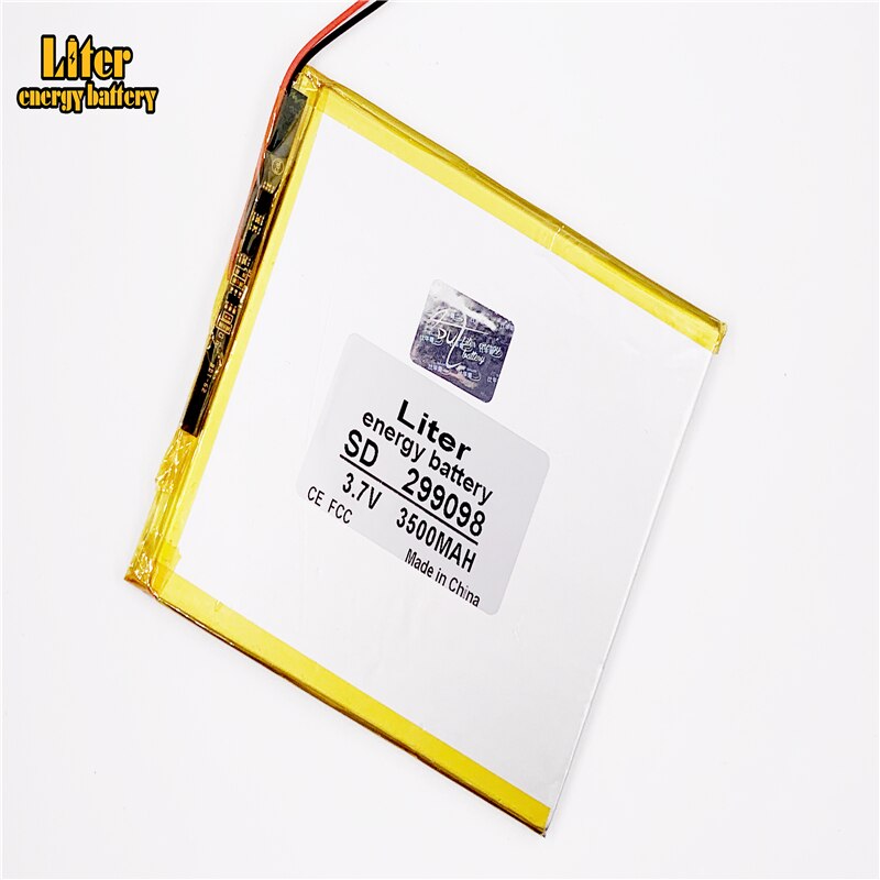 299098 3.7V 3500mah Lithium polymer Battery with Protection Board For PDA Tablet PCs Digital Products