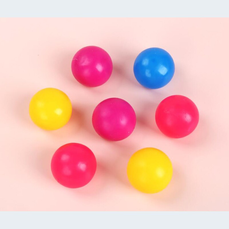 Neue TPR Ball Dekompression Fluoreszierende klebrig Zauberstab Ball Zauberstab Saug Dekompression Spielzeug Klebrige Ziel Ball Erwachsene freundlicher Spielzeug