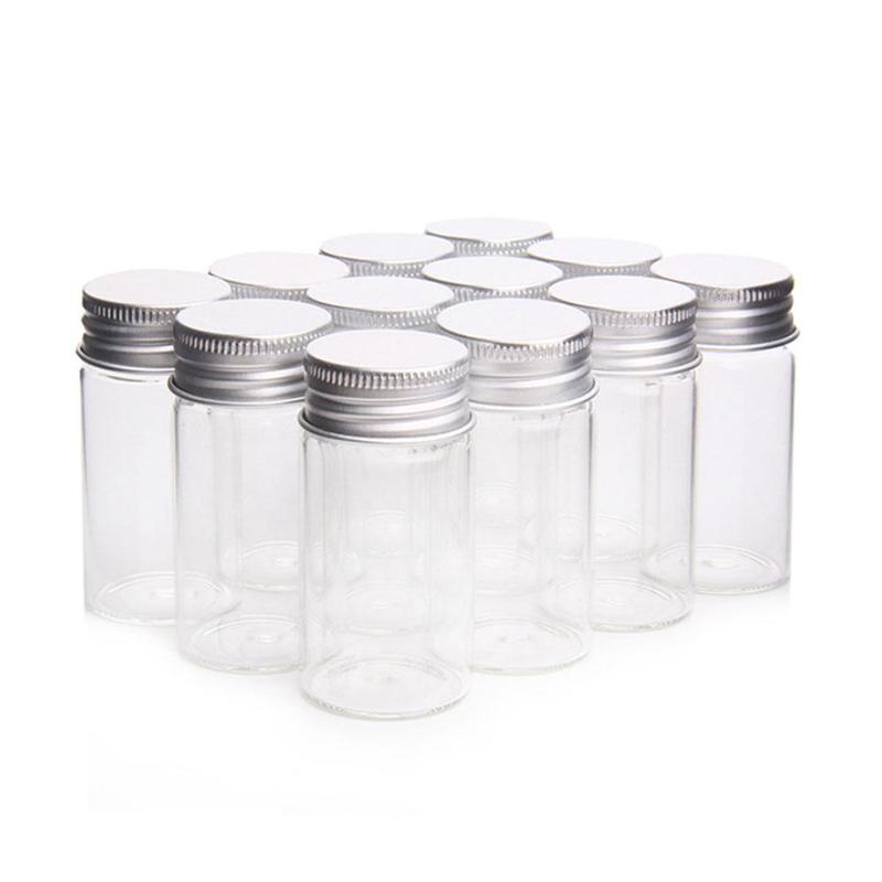 Direct aluminum cap control bottle transparent glass small medicine bottle screw-only packaging bottle laboratory bottle