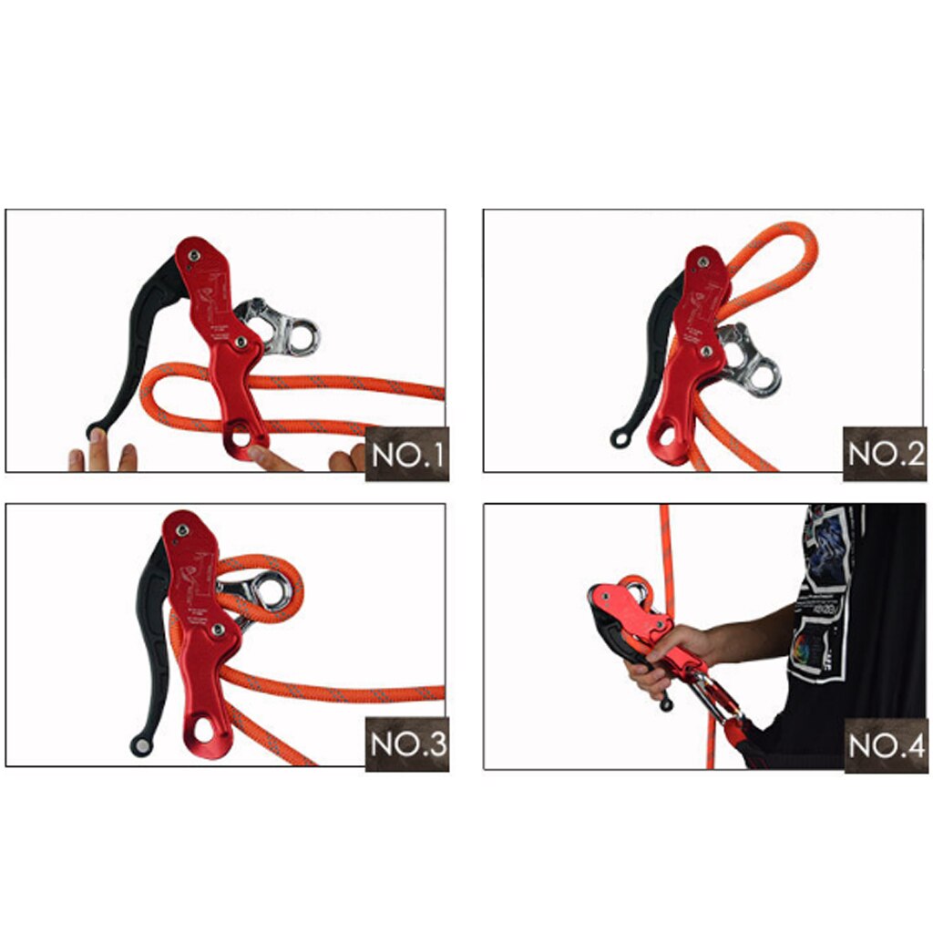 Safety Stop Descender Device for Rock Climbing Rappelling Caving - By CE