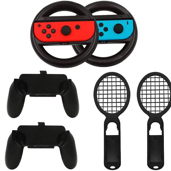 2 teile/los Controller Griffe Fall für Nintendoswitch Nintend Schalter Griff NS N-Schalter Spiel Konsole Zubehör: Set AA Black