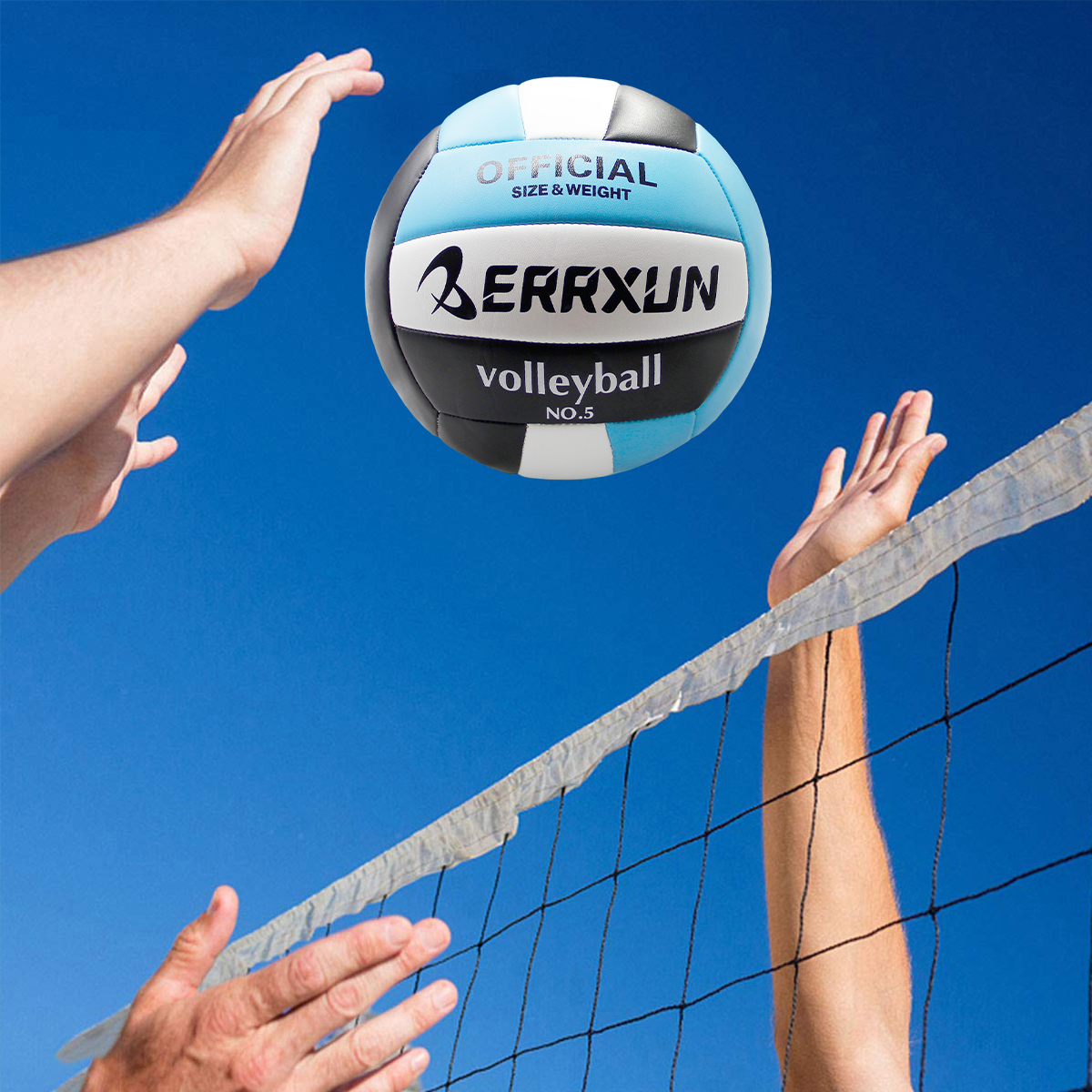 1-delig klassiek duurzaam plus type machinaal genaaid nr. 5-volleybal, de beste sportgenoot voor volwassenen/beginners.