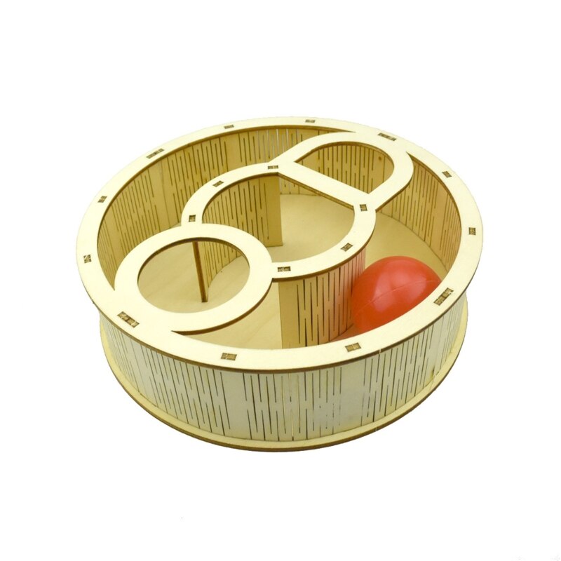 Hamster Maze Tunnel Toy House Hideout Wooden Habitat Decor Sport Runways: 2