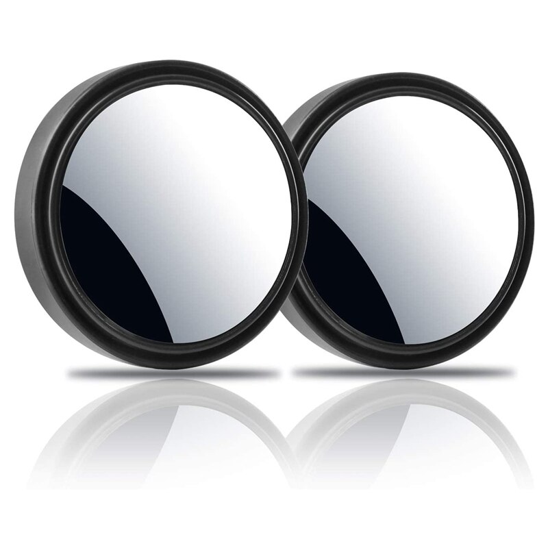 2Pcs Car Mirror HD Blind Spot Mirror Adjustable Auto Rearview Convex Mirror 360 Degree Wide Angle Vehicle Parking Rimless Mirror