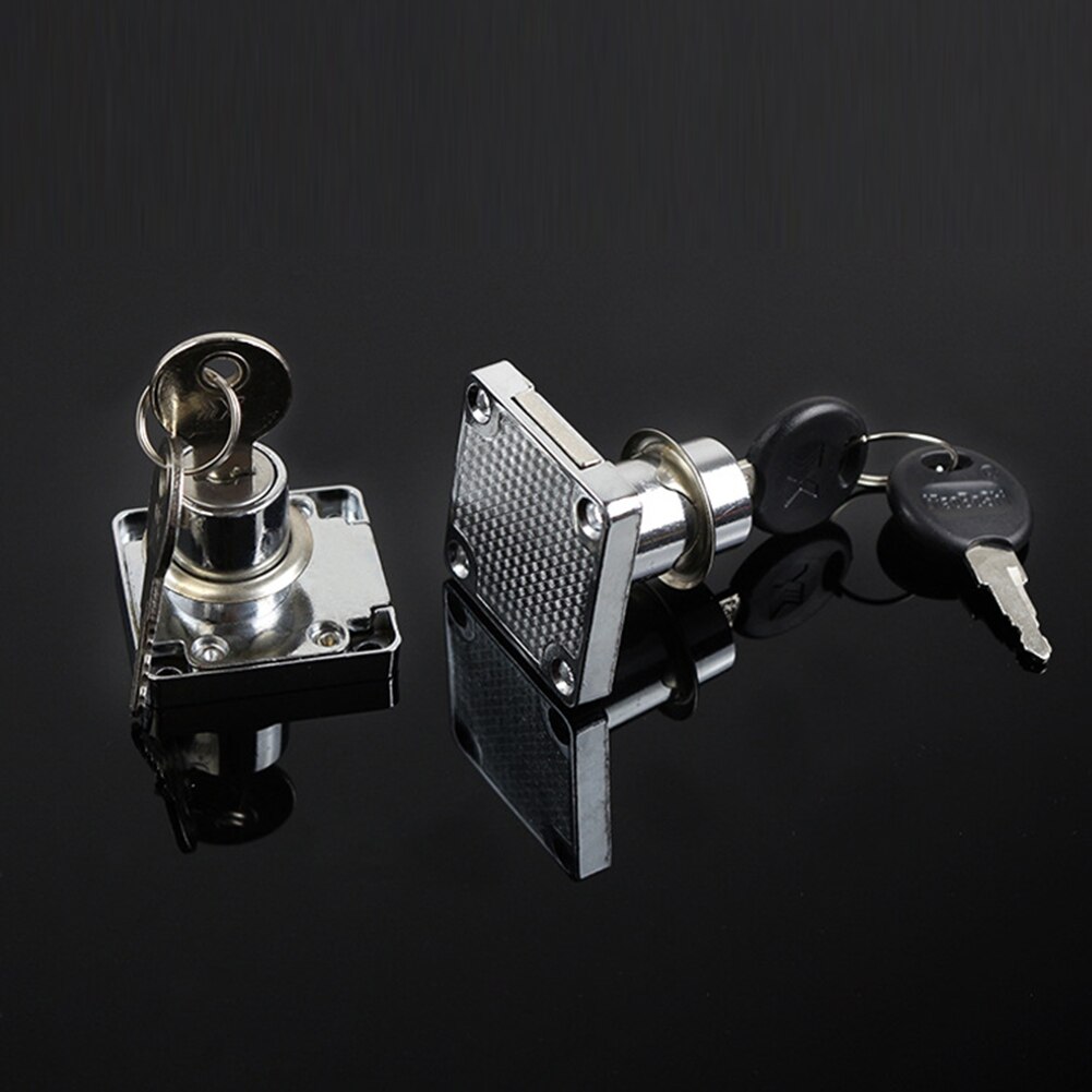 Stainless Steel Cabinet Drawer Door Lock Double Open Anti-theft Mailbox Locker for Household Door Locking Ornament
