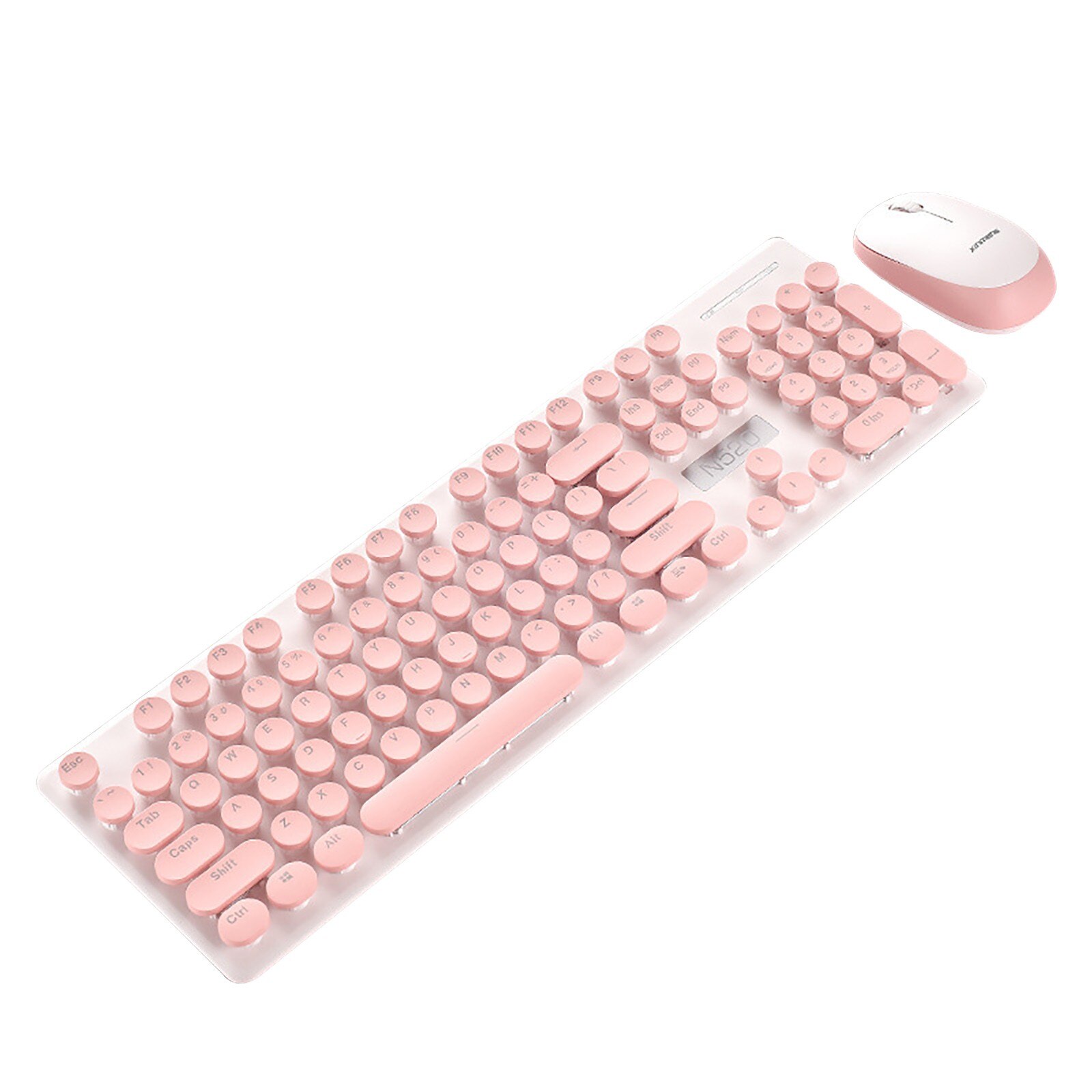 Retro Style Wireless N520 Keyboard And Mouse Set 2.4G Wireless Keyboards And Mouses 1600DPI Mouse Combo For Office And Game: B