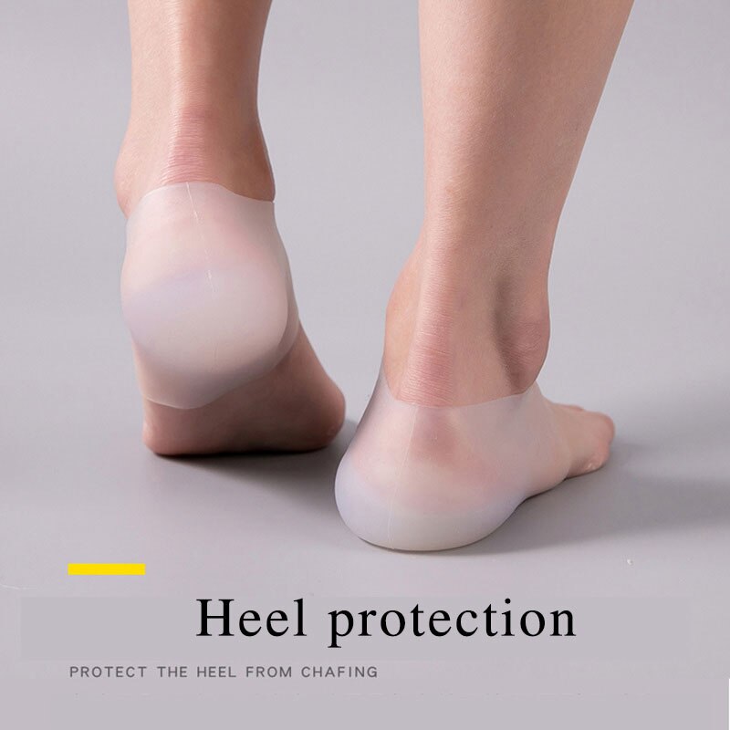 Invisible Heightening Insole Silicone Physical Examination Bionic Interior Heightening Protection Heel Insoles for Shoes