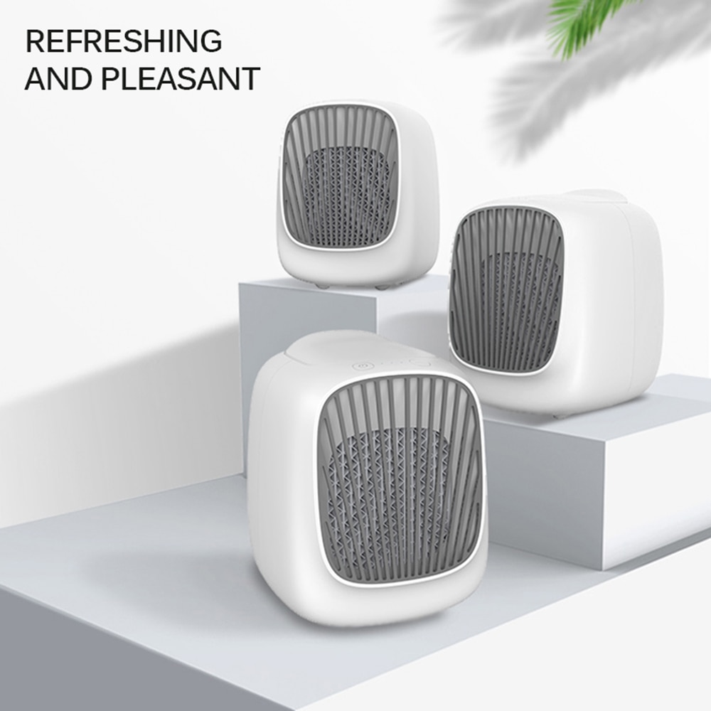 Portable Cooler Fan Water Cooling Fan Mini Air Cooler Adjustable Wind Speed USB Small Air Cooler For Home Office Desktop Fan