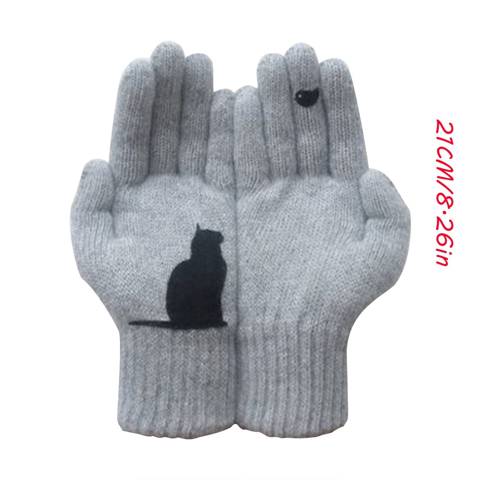 Unisex Winter Gehaakte Gebreide Handschoenen Leuke Cartoon voor Kikker Mond Ogen Winddicht Warm Ski Volledige Vinger Wanten Met Koord | NL