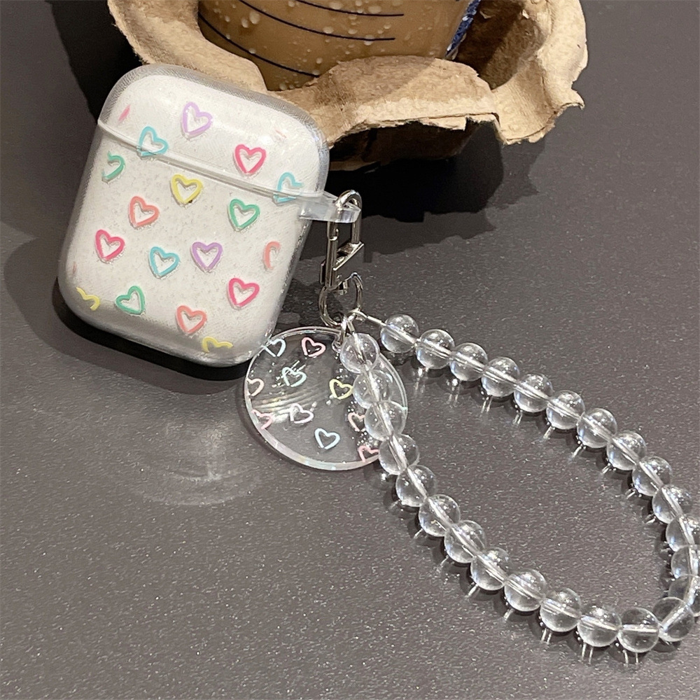 Étui brillant à paillettes de fleurs pour AirPods 1 2 3 4, housse de Bracelet pour écouteurs Bluetooth sans fil pour Apple airpods Pro 2nd Funda: 3XS / Kaki