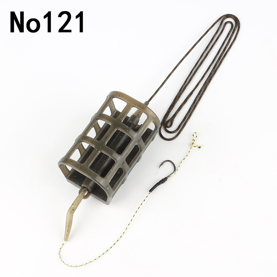 Wpe europa karp fiskerigg hår 1 set handgjord karp fiske rig 40g/50g/60g/70g/80g ledar kärnlinje karp fiske grupp pesca: Karp -121 / 50g