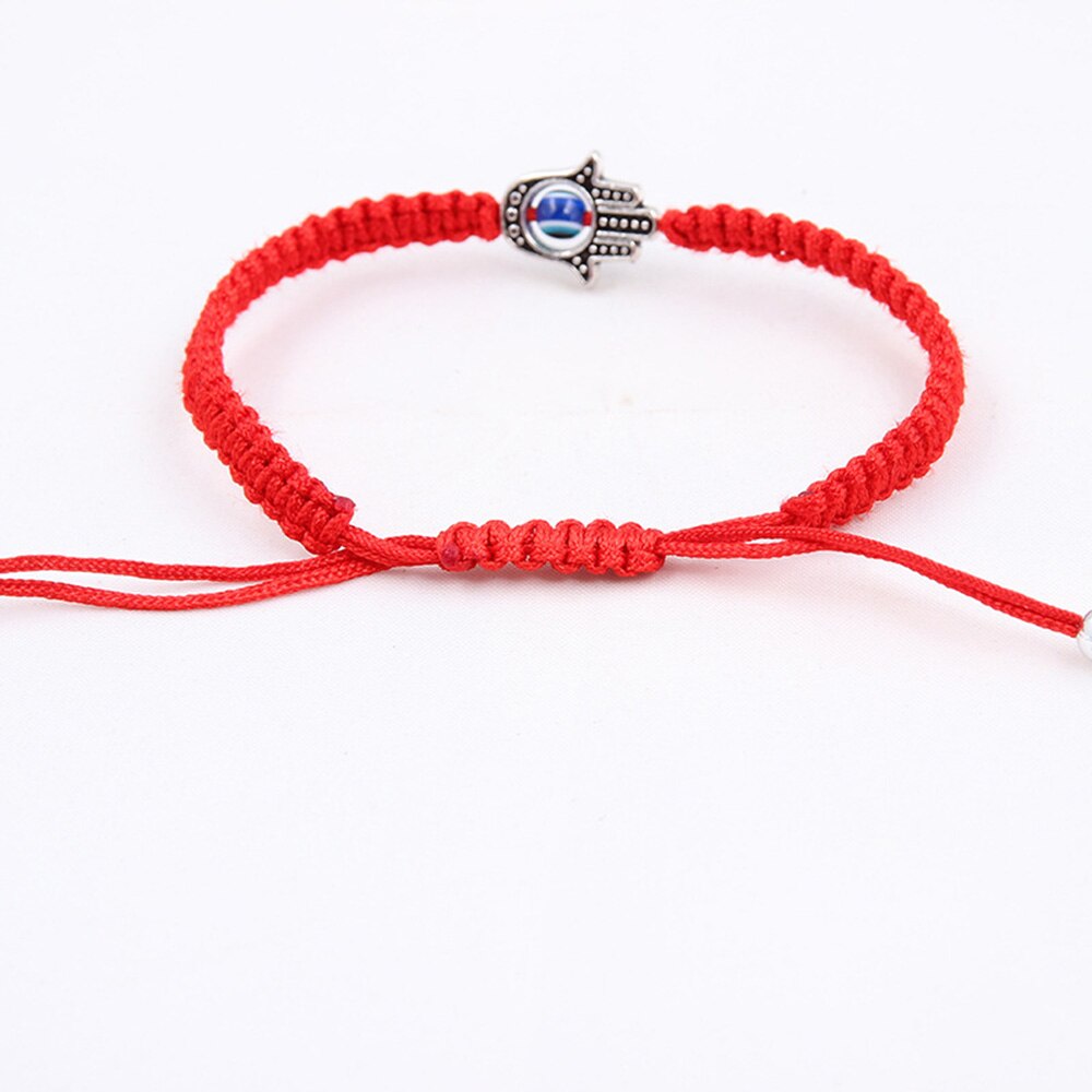 Geluk Kabbalah Red String Draad Hamsa Armbanden Blauw Turkse Evil Eye Charm Vrouwen Handgemaakte Vriendschap Sieraden