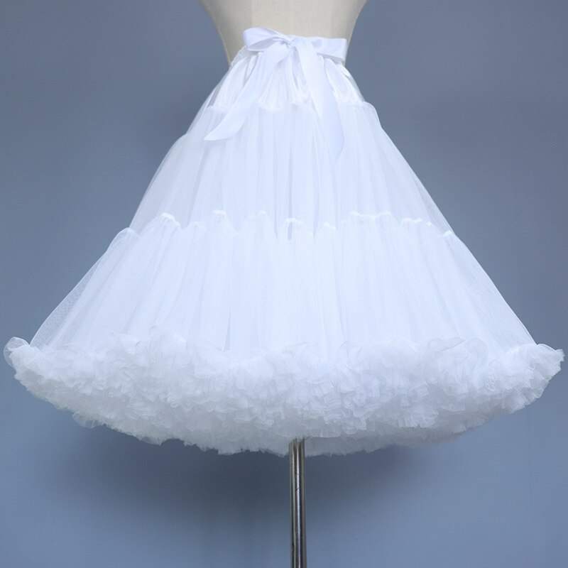 White Black Lolita dress skirt Petticoats 2022 Jupon lolita petticoat underskirt Falda Cerceau mariage: white