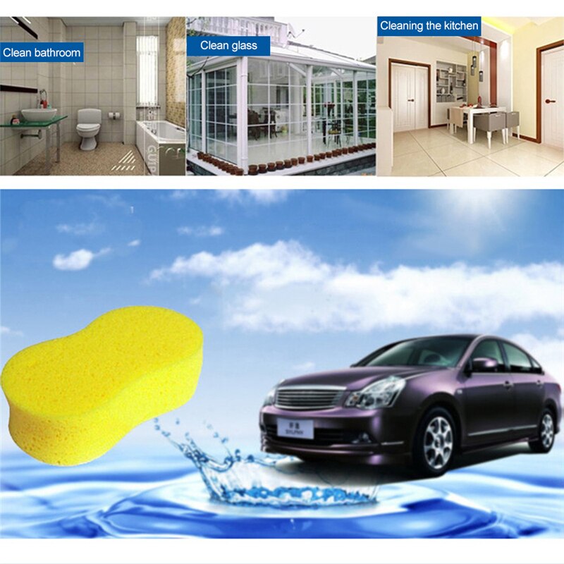 Car Accessories Car Wash Car Wax Applicator Car Cleaning Supplies Foam Water Absorption Decontamination Car Wash Waxing Sponge