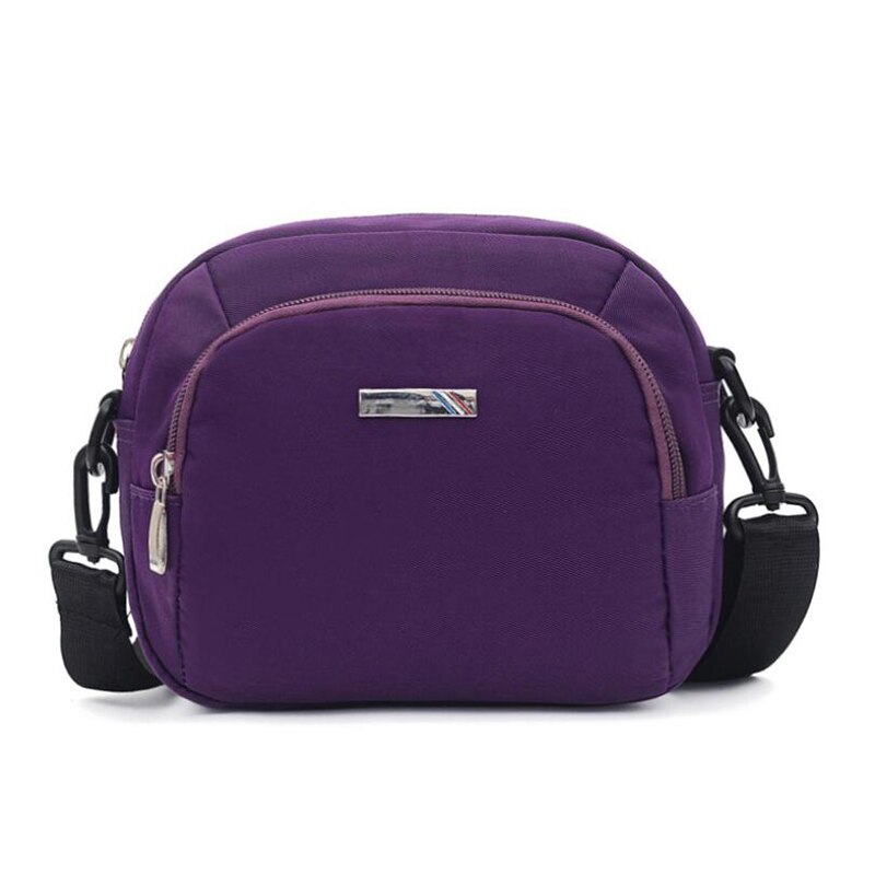 Sac à main pour téléphone portable Oxford Mini sac à bandoulière Smartphone pochette à glissière: purple