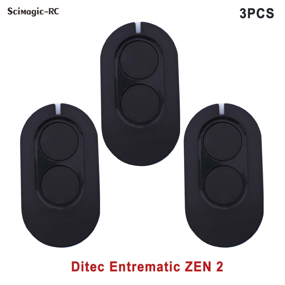 1/3/5/10pcs DITEC Entrematic ZEN2 ZEN4 BIXLS2 BIXLP2 GOL4 BIXLG4 Porte de garage Télécommande 433MHz Rolling Code: Rose