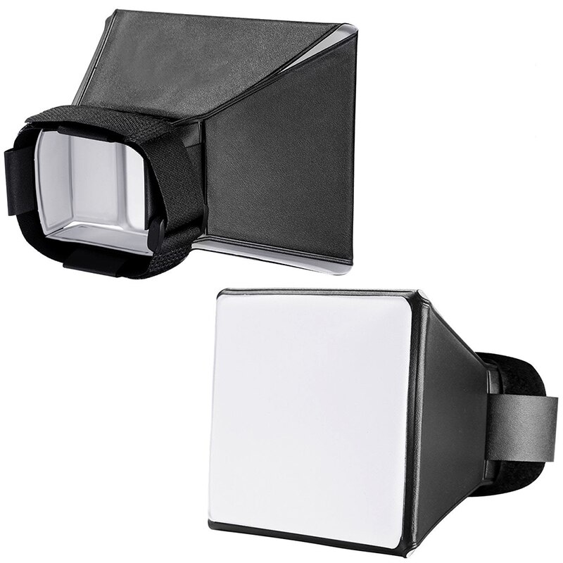 Topiky Reflector Difusor Para Flash Universal | Plateado | Suaviza La Luz | Para Cámaras Réflex