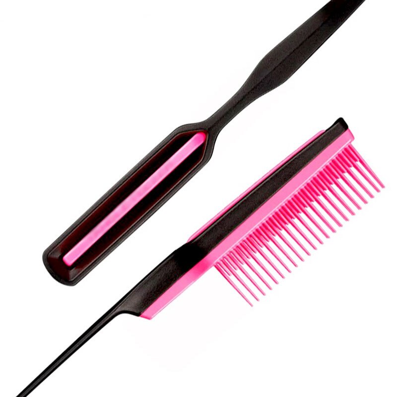 1pc hår kam spids hale kam drilleri krøllet hår antistatisk massage runde tand hår børster barber tilbehør