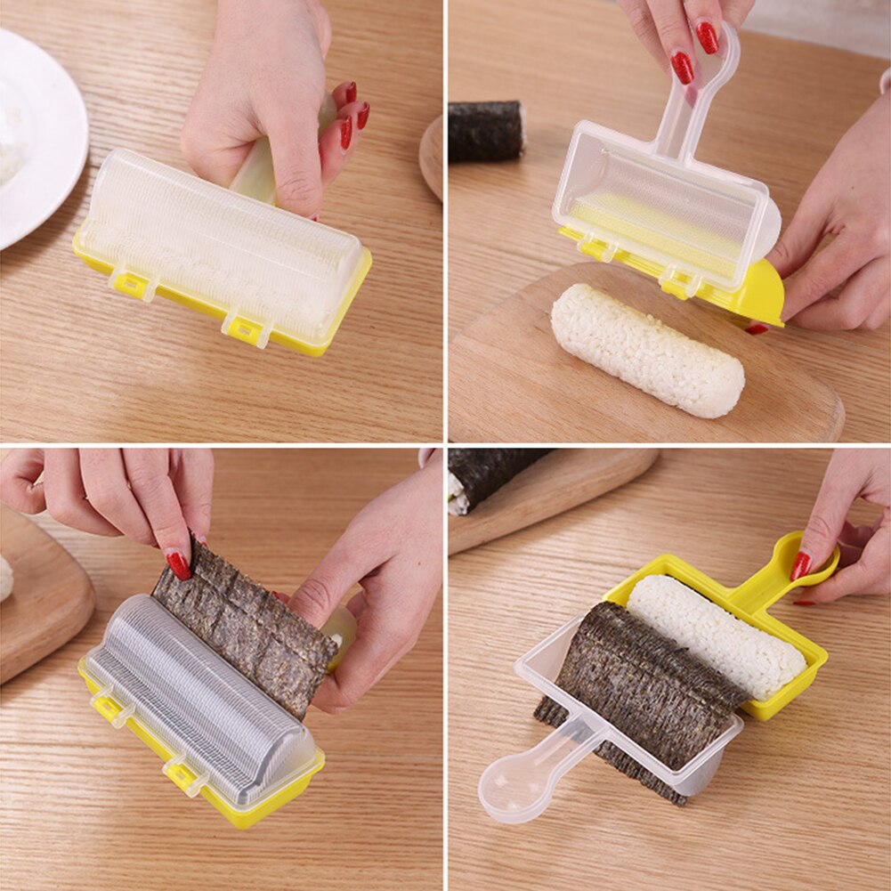 1 uppsättning diy sushi mögel risrulle matpress sushi maker mögel japanska hushållskökstillbehör