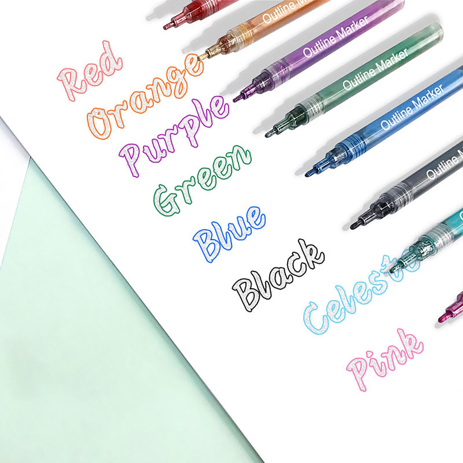8 Colors color matching Art Markers Brush Pen Sket... – Grandado