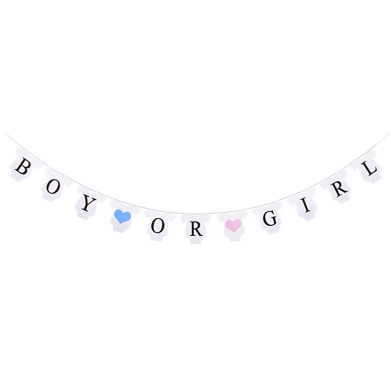 C'est un garçon ou une fille bannière rose bleu papier lettre guirlande pour bébé douche décoration sexe révéler fête fournitures banderoles bannières: B05