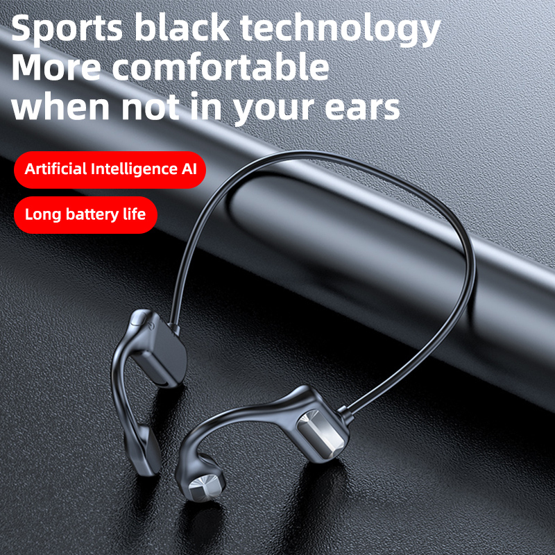 Uniwersalny zestaw słuchawkowy Bone Conduction bezprzewodowy zestaw słuchawkowy Stereo sport do laptopa Tablet Iphone Mini HIFI wodoodporny zestaw słuchawkowy
