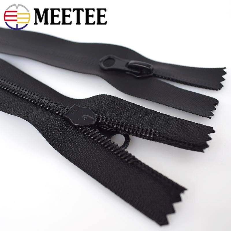 Meetee – veste Invisible en Nylon, 5/10 pièces, 15/18/20cm, fermeture éclair étanche pour couture, 5 #, sacs d&#39;extérieur, avec fermeture éclair de poche, KY104