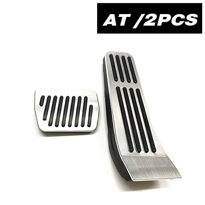 Vtear mazda 3 tilbehør bil gaspedal aluminiumslegering bil fodstøtte pedal interiør modifikation skridsikker gummi pedal cover: At 2