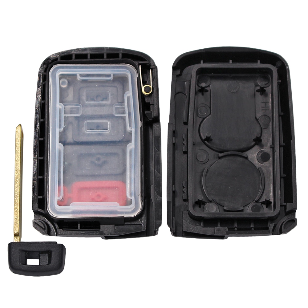 Carcasa de llave remota inteligente, carcasa de 2/3/4 botones Fob para Toyota Avalon Camry RAV4 con llave de emergencia