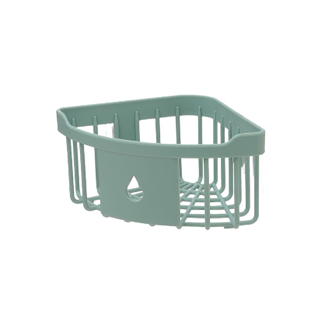 Étagère de salle de bain en plastique, organisateur d&#39;angle Snap-Up, caddie d&#39;angle de salle de bain, rangement de douche, support mural, porte-shampoing: green