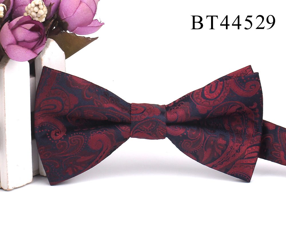 Pajarita clásica de Jacquard para hombre, pajaritas florales para adulto, de boda y negocios, trajes de mariposa, novedad
