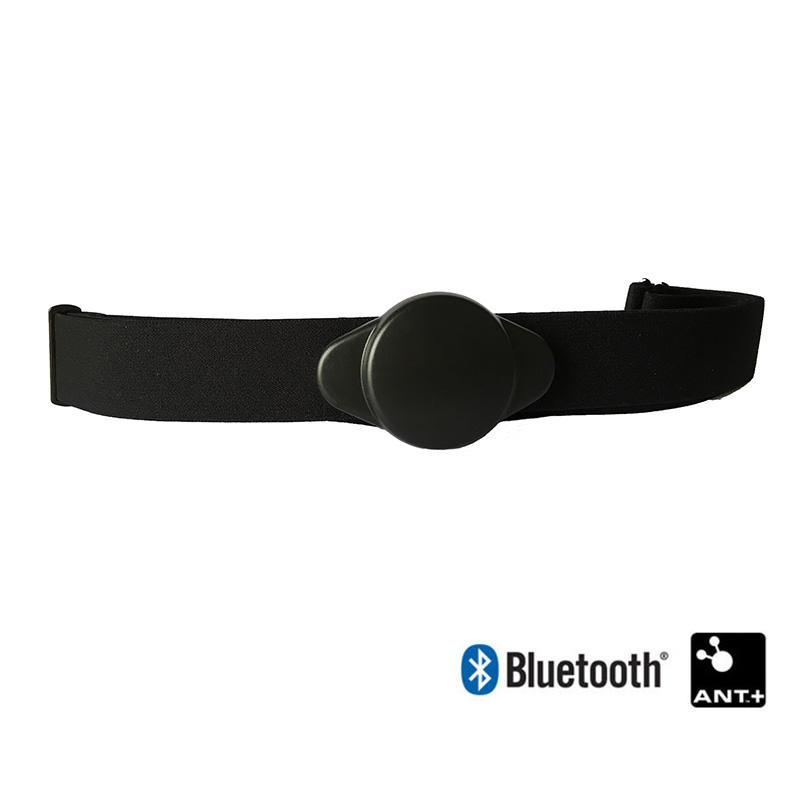 Blu Pulsometro inteligente Cardio Bluetooth Ant + Sensor de Monitor de ritmo cardiaco con correa para el pecho pour iPhone: Black