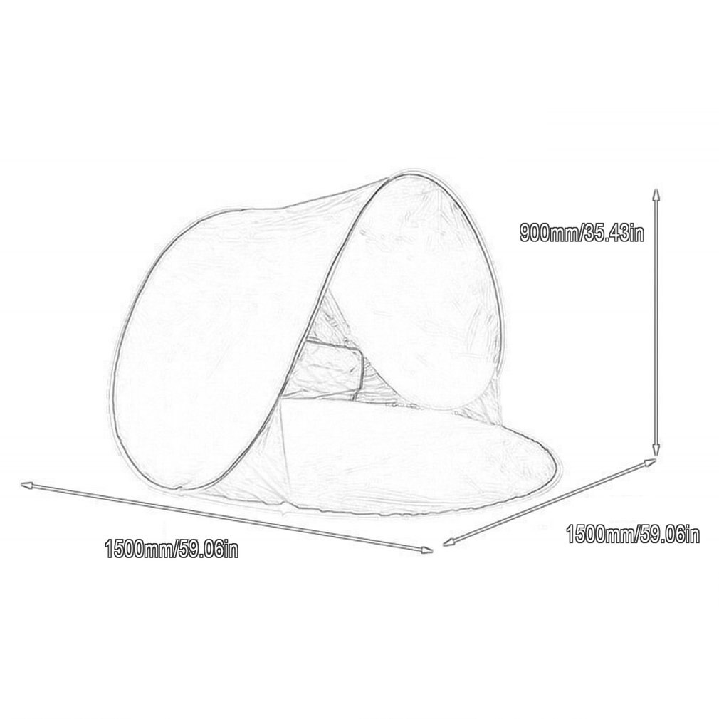 Tente extérieure entièrement automatique d'ombre de plage de camping rapide ouverte tissu galvanisé d'oxford de fer Anti-UV imperméable à l'eau