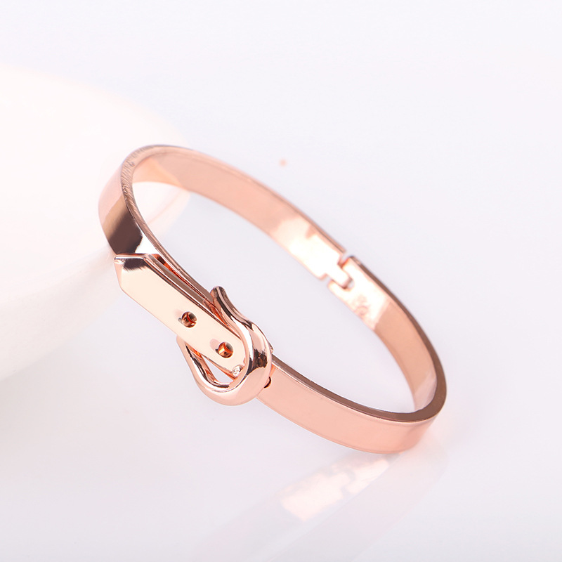 Uitbreidbaar Open Manchet Armbanden Goud En Rose Gold Party Sieraden Voor Liefhebbers: Rose Goud Kleur