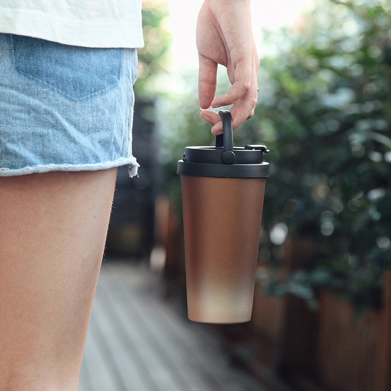 12 Colors 500ml Coffee Thermos Cup Stainless Steel Thermos Mug Vacuum Flask Coffee Cups Travel Mug Hydro Flask Water Bottle
