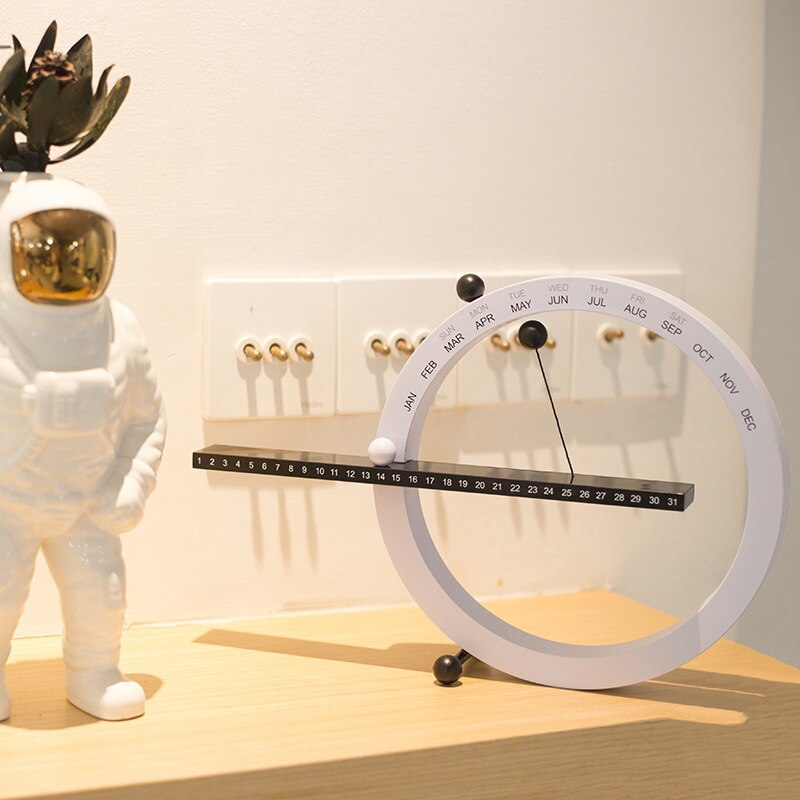 Kreative Magnetische Kugel Wanduhr Perpetual Wand Kalender Neuheit Home Decor Europäischen Stil Wohnzimmer Schlafzimmer Ornamente
