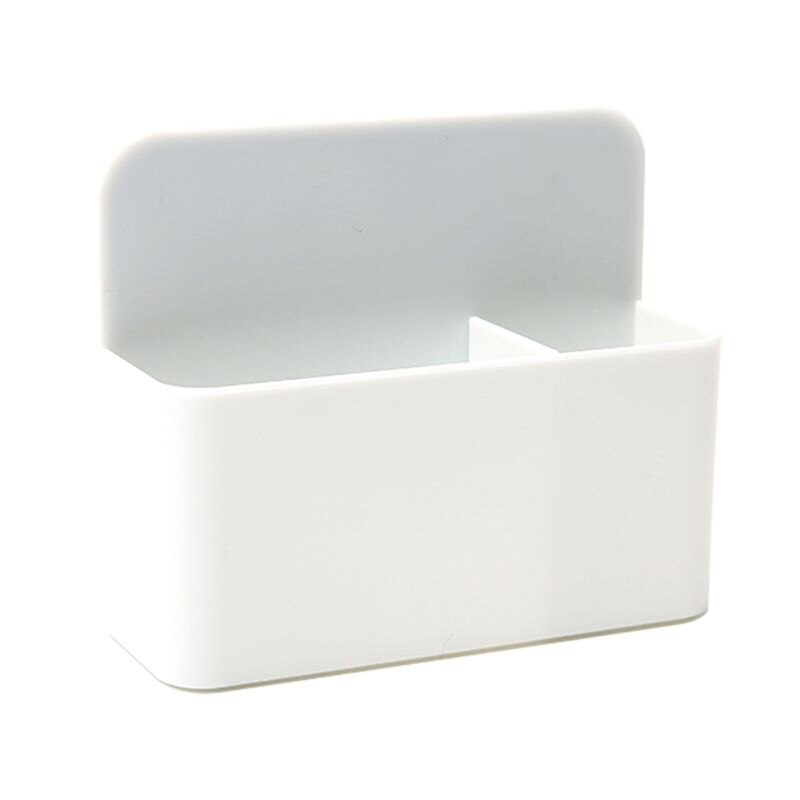 Magnetiske tavle markører blyant pen holder organisator opbevaring container kontor: Hvid