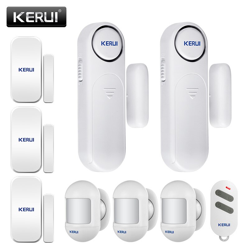 Corina 300ft 120dB Draadloze Deur/Raam Sensor Alarm Anti-Diefstal Deur Alarmen Afstandsbediening Voor Home Safety Security pir Rook: KIT13 Alarm