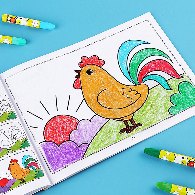 Tekening Chinese Kleurboeken Schilderen Boeken Aquarel Libros Studenten Kids Kinderen Leren Art Beginners Educatief