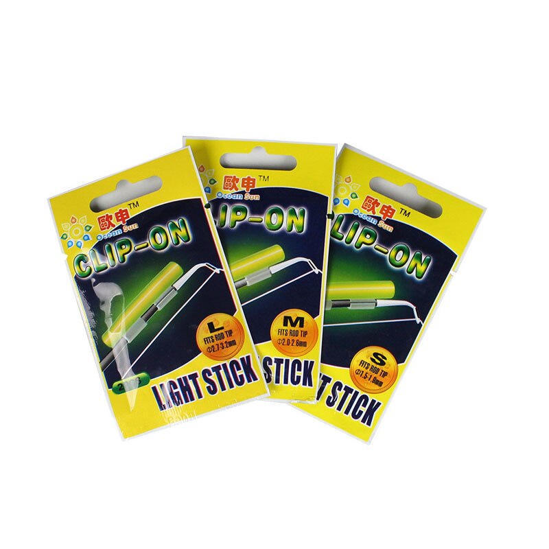 Vishengel Lichtstick - 20 Stuks (10 Zakjes) - Groen Gloeiend - Voor Hengeltip - L, M, S, SS Maten