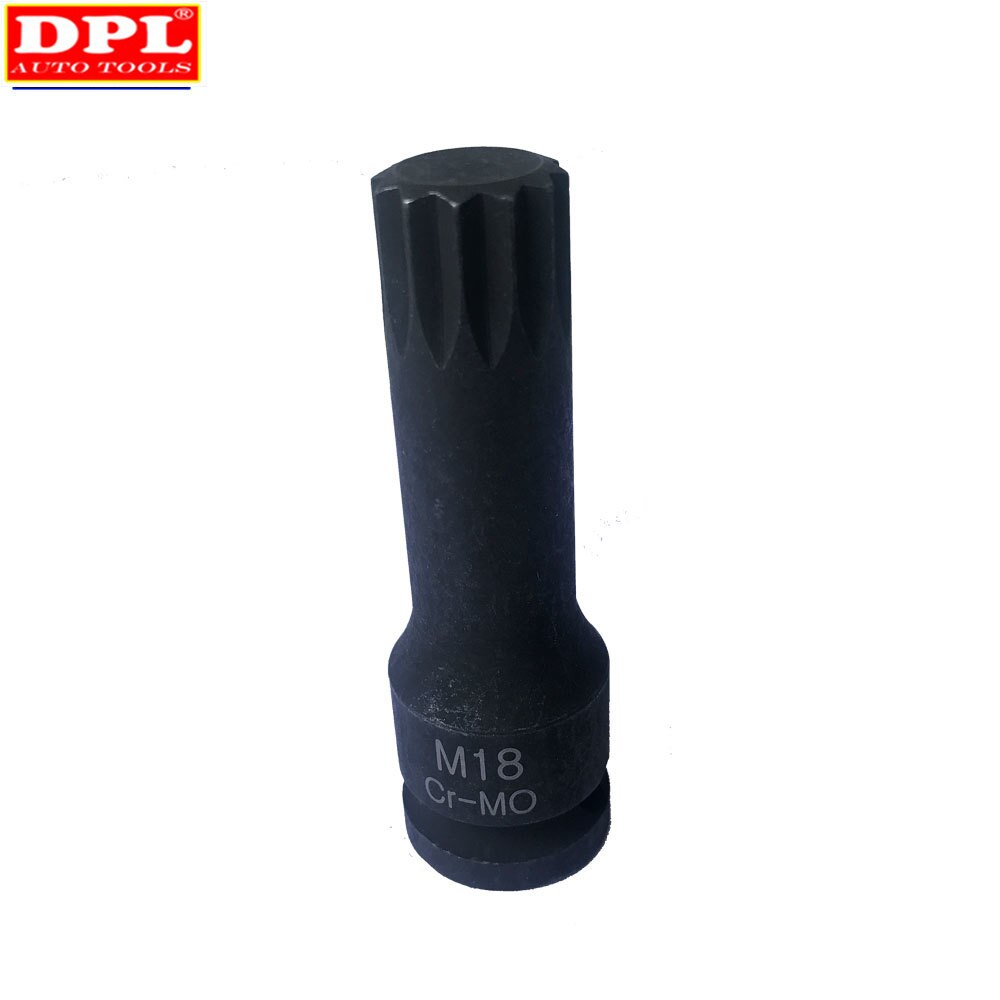 (1PC) 1/2" DR.Impact Spline Bit Socket Set M13 M14 M15 M16 M18 78mm length