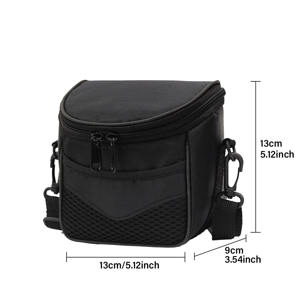 Sac à Double fermeture éclair pour appareil photo, petit sac léger pour éviter les collisions, solide, étanche, sangle réglable, étui de rangement extérieur