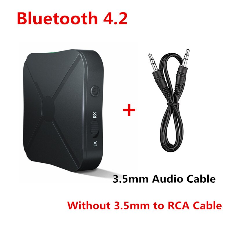Bluetooth Receiver Transmitter Audio 5.0 Hifi Auto Car Kit A2DP RCA AUX 3.5mm Jack Music Wireless Adapters For TV Headphones PC: Color1 Bluetooth 4.2