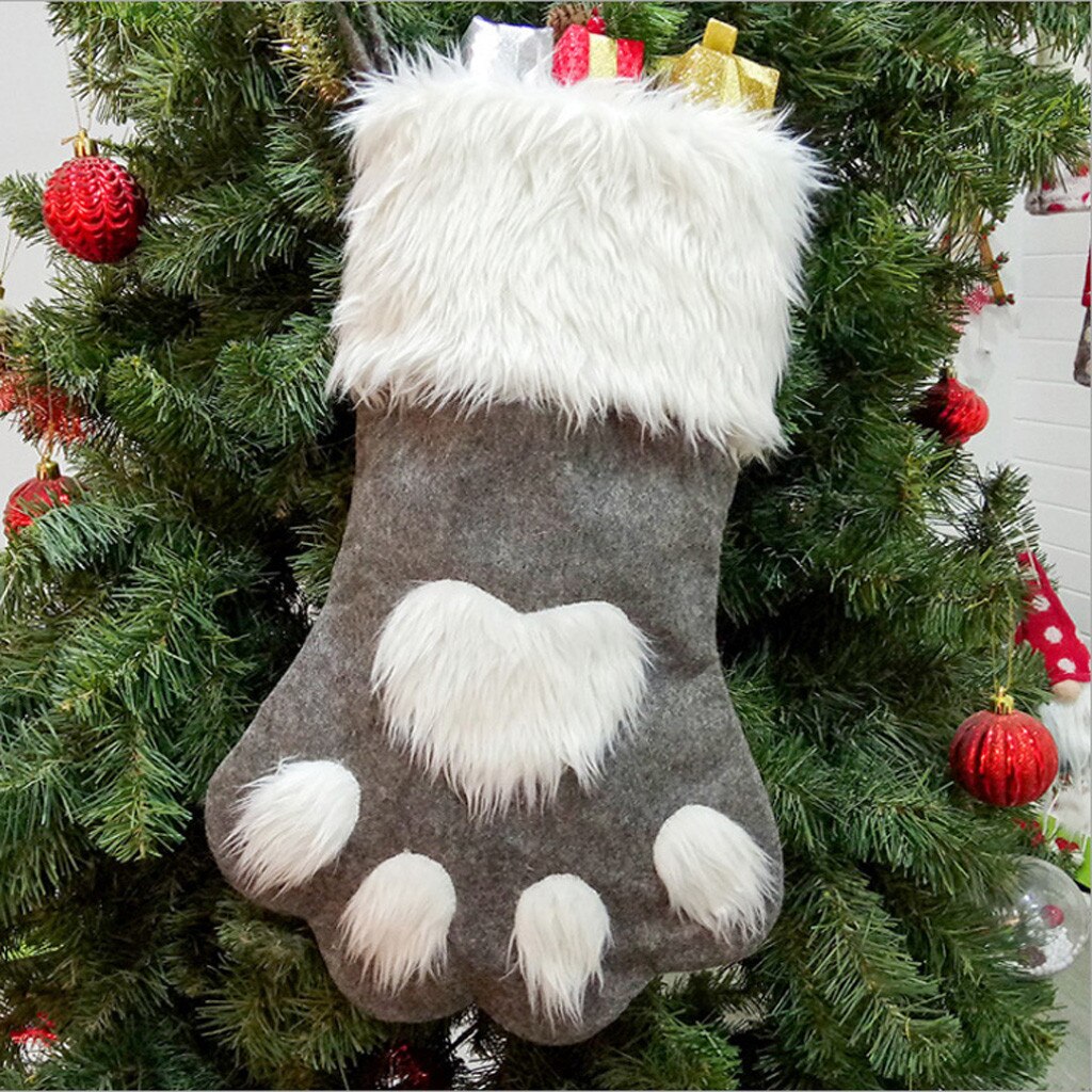 Kerst Kousen Opknoping Ornamenten Candy Bags voor Kerstversieringen Kerstboom Decoratie Jaar Cadeau # SS: B