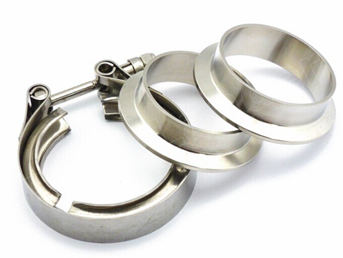 exhaust flange clamp V-Band Kit pipe flange stainless steel flange clamp 4.5 inch
