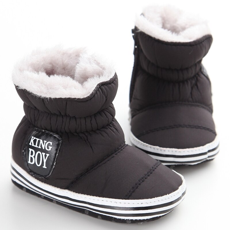 Vinter dreng piger baby blød sål sne støvler varme krybbe sko småbørn støvler fortov i 0-18 måneder