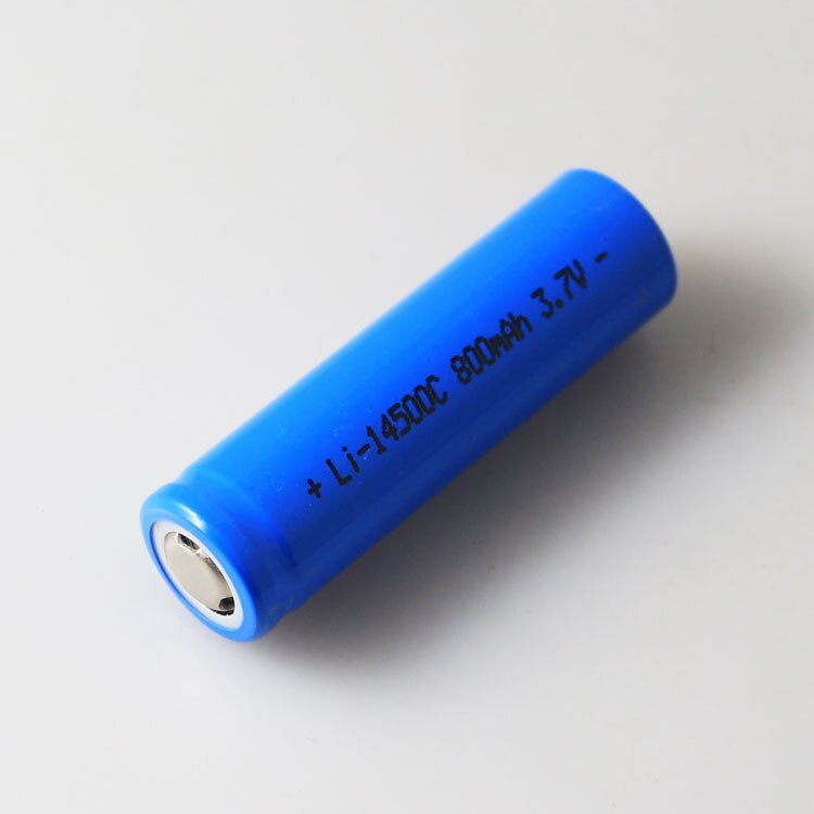 In 800mAh 3.7V AA 145005 LED type lithium battery flashlight camera toy Rechargeable Li-ion Cell