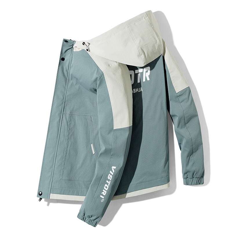 Popular Men Business Casual Jackets Men's Solid Color Jackets Spring Autumn Male England Thin Jacket Coat Chaquetas Hombres: HN2062Blue / L