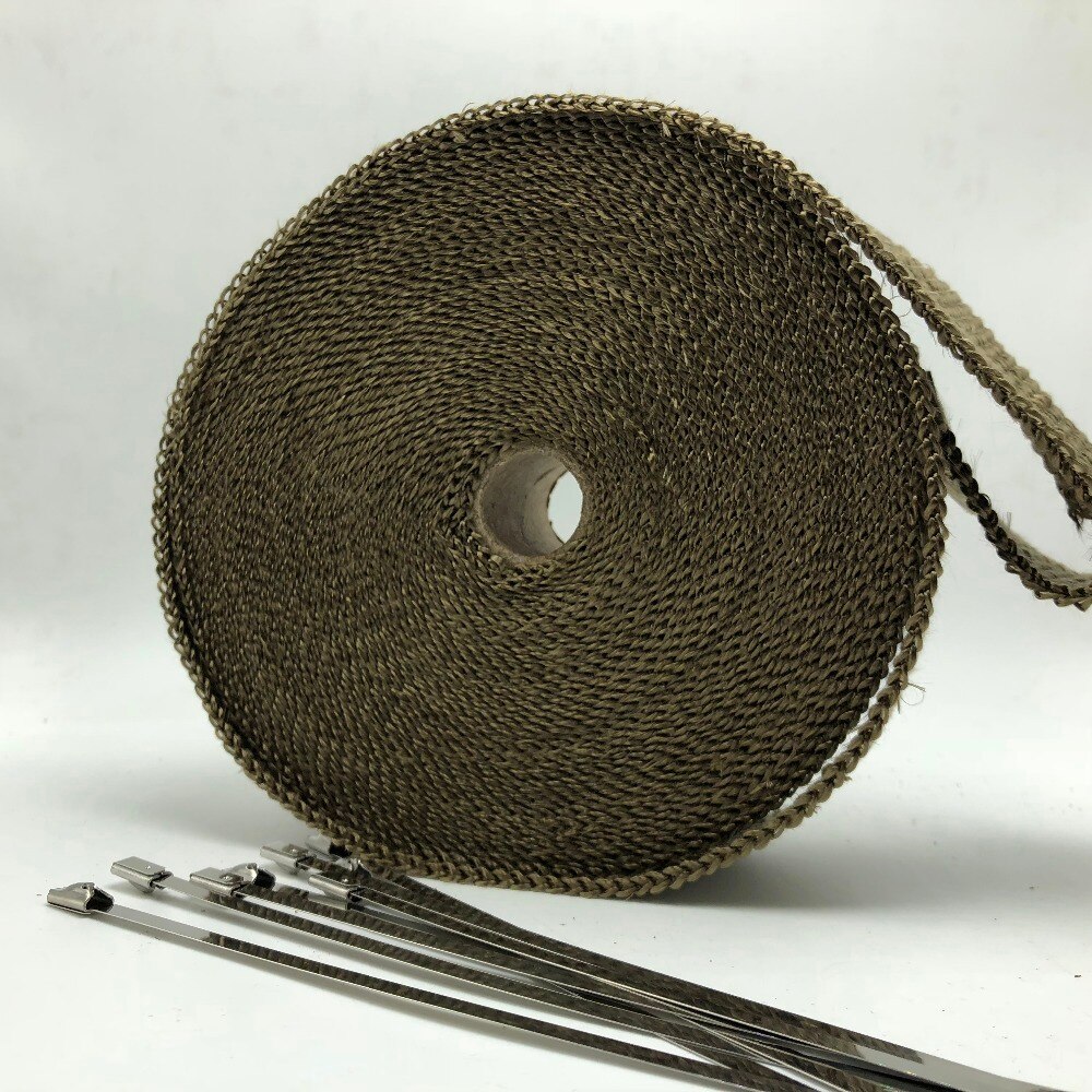 Exhaust Head Wrap Moto Car 15M Headers Titanium Lava Fireproof Insulation Truck For Corvette Chevy 383