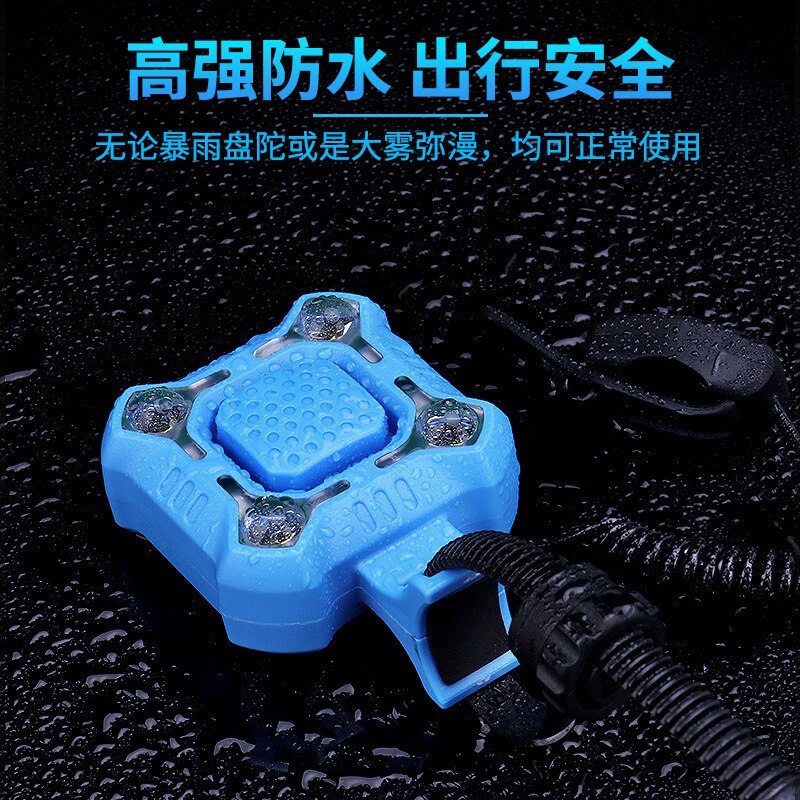 Wasserdichte Elektrische Horn Fahrrad Glocke 4 Lampe Radfahren Licht USB Ladung Lauter Alarm Sicherheit Fahrrad Glocke Klingt Radfahren Zubehör